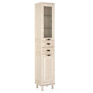 Пенал Aquanet Тесса Декапе 201804 35 см жасмин/золото